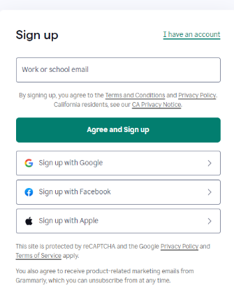 Sign Up For Grammarly