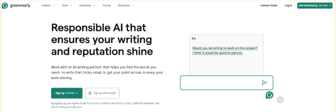 Grammarly Homepage Grammarly Homepage