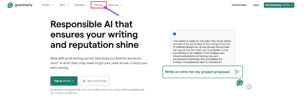 Grammarly Homepage Grammarly Homepage