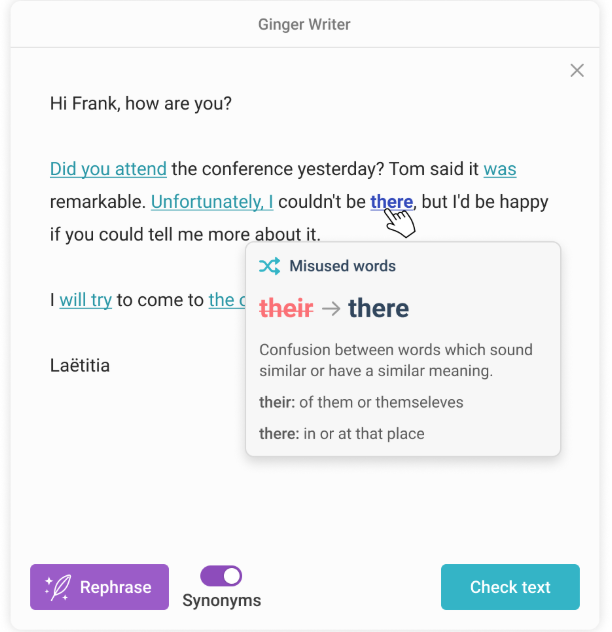 Ginger Software Ginger Software