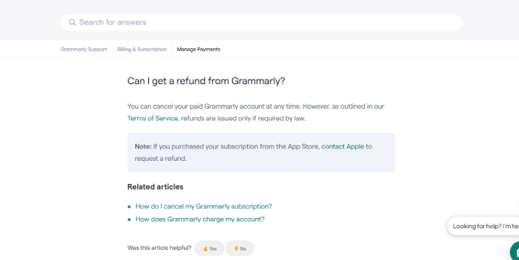 Grammarly Refund Policy Grammarly Refund Policy