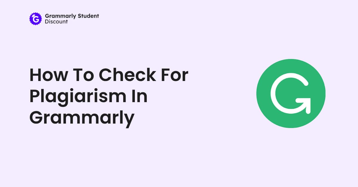 How To Check For Plagiarism In Grammarly