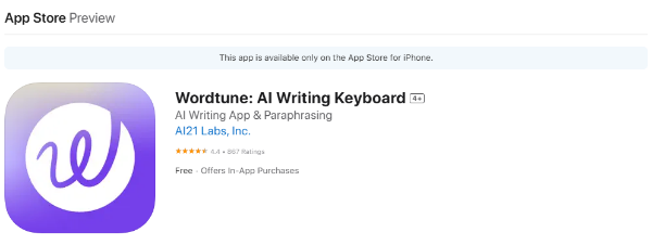 Wordtune Mobile App Wordtune Mobile App